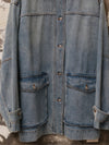 INTO THE EAST 25 Autumn/Winter Mid-Length Large Pocket Denim Jacket ITE-E1DGSS009BU20JK-LAN Blue